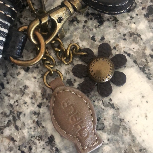 CHALA♥️CROSSBODY CAT APPLIQUÉ Leather 7.5”x5” EUC - Picture 3 of 12